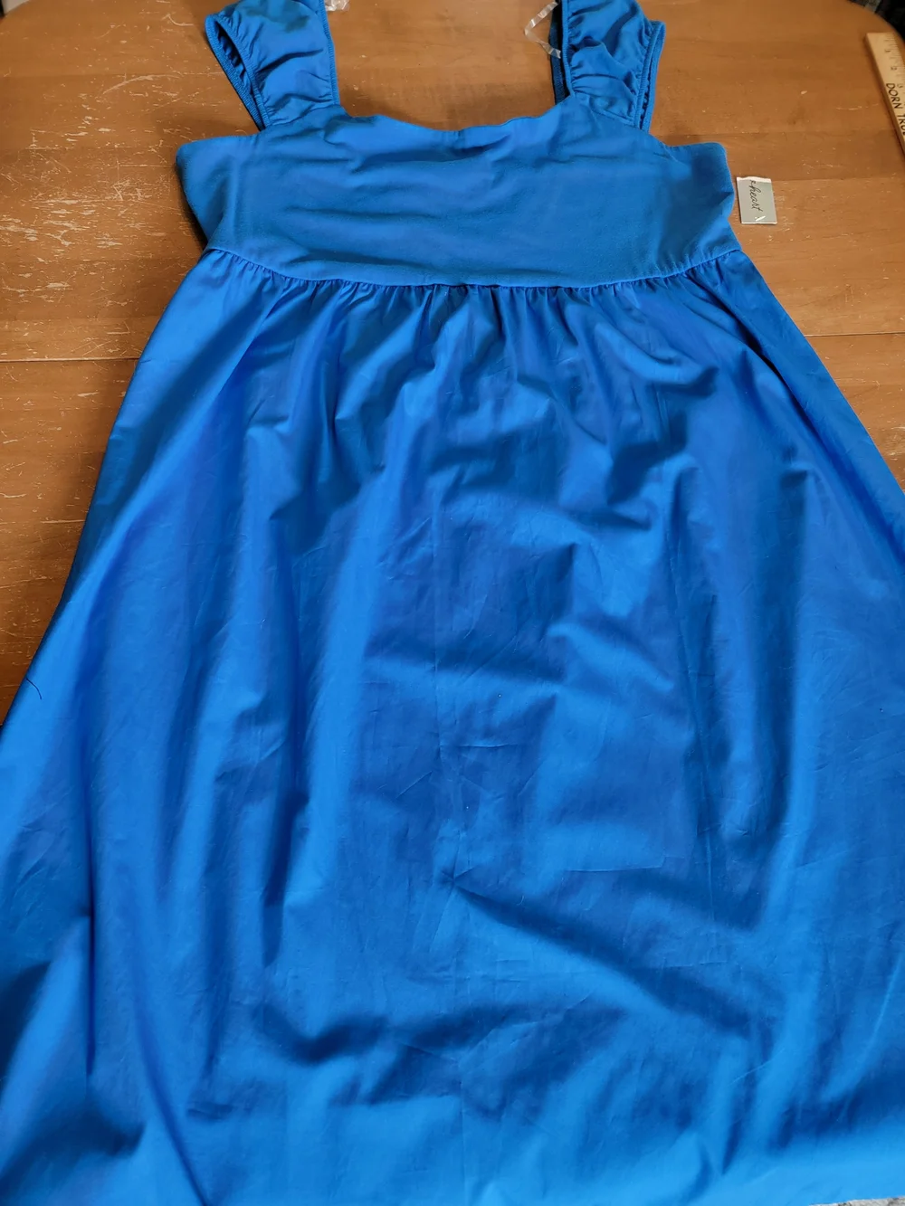 Derek Heart Royal Blue Midi Sleeveless Square Neckline Sundress Sz 2X NWT - Picture 6 of 14